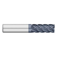 Square End Mill: 1/2" Dia, 1-1/4" LOC, 5 Flute, Solid Carbide