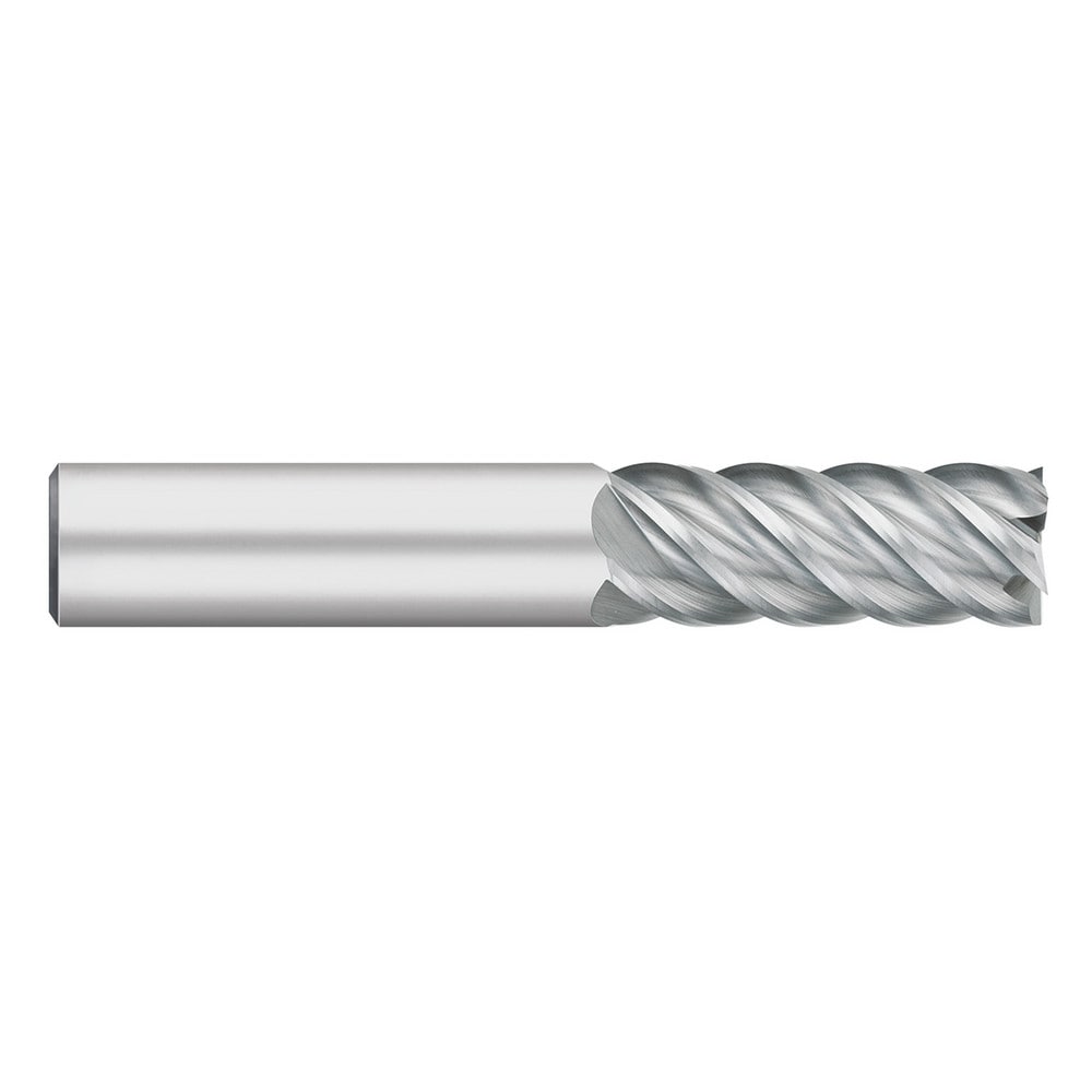 Square End Mill: 1/4" Dia, 3/4" LOC, 5 Flute, Solid Carbide