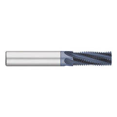 Helical Flute Thread Mill: 1/8-27, Internal & External, 4 Flute, 0.3125" Shank Dia, Solid Carbide