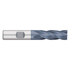 Square End Mill: 1/2" Dia, 1" LOC, 4 Flute, Cobalt