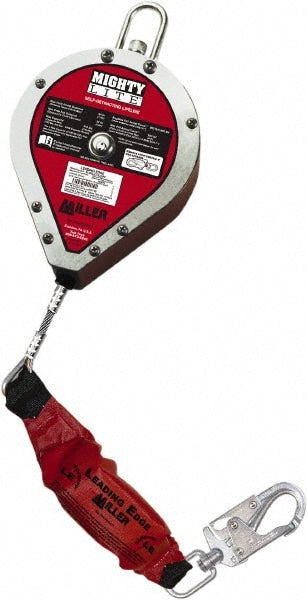 Self-Retracting Lifeline:  420 lb Capacity,  20.00' Lifeline,  Carabiner