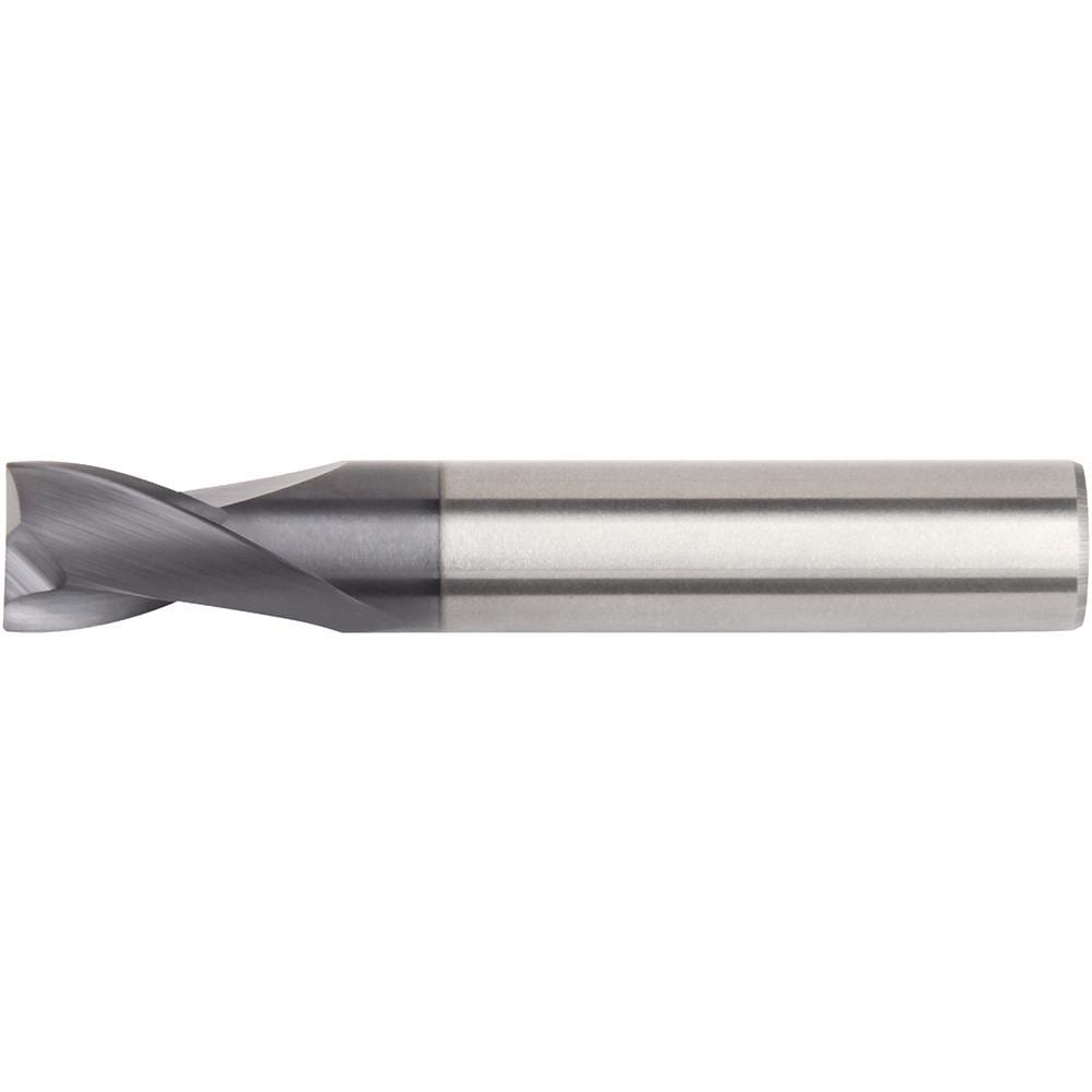 Square End Mill: 3/4" Dia, 1-1/2" LOC, 2 Flute, Solid Carbide