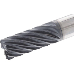 Corner Radius End Mill: 16 mm Dia, 32.00 mm LOC, 9 Flute, Solid Carbide