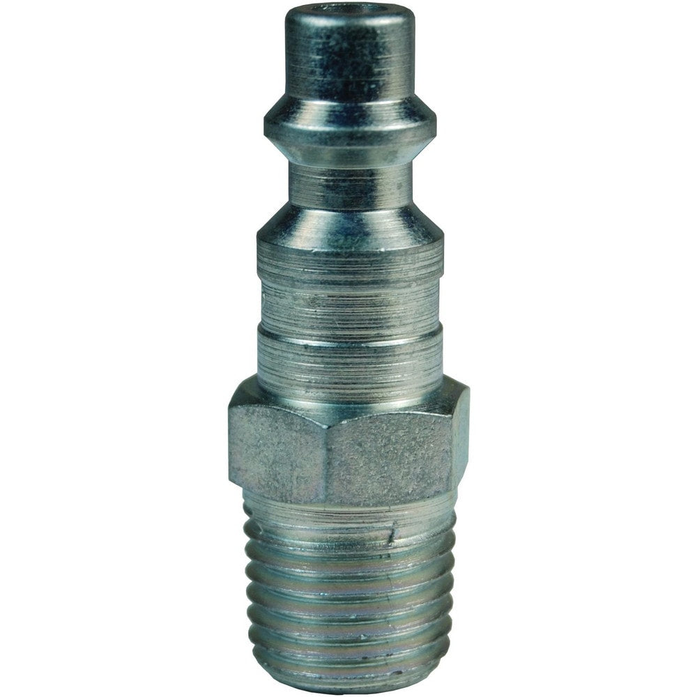 Pneumatic Hose Fittings & Couplings; Fitting Type: Plug; Type: Plug; Interchange Type: Industrial; Thread Type: NPTF; Material: Steel; Thread Standard: Male NPT