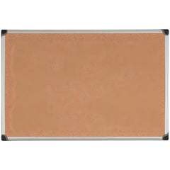 Cork Bulletin Boards; Bulletin Board Type: Open Cork Bulletin Board; Board Color: Brown; Board Material: Cork; Width (Inch): 23.6; Height (Inch): 17.7; Frame Material: Aluminum; Frame Color: Silver