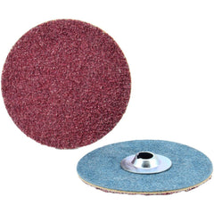 Quick-Change Disc: Type S, 3" Dia, 180 Grit, Aluminum Oxide, Coated