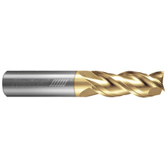 Square End Mill: 1/8" Dia, 3/8" LOC, 3 Flute, Solid Carbide