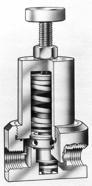 Pressure Regulating Valves; End Connection: MPT; Body Material: PVC; Seal Material: EPDM