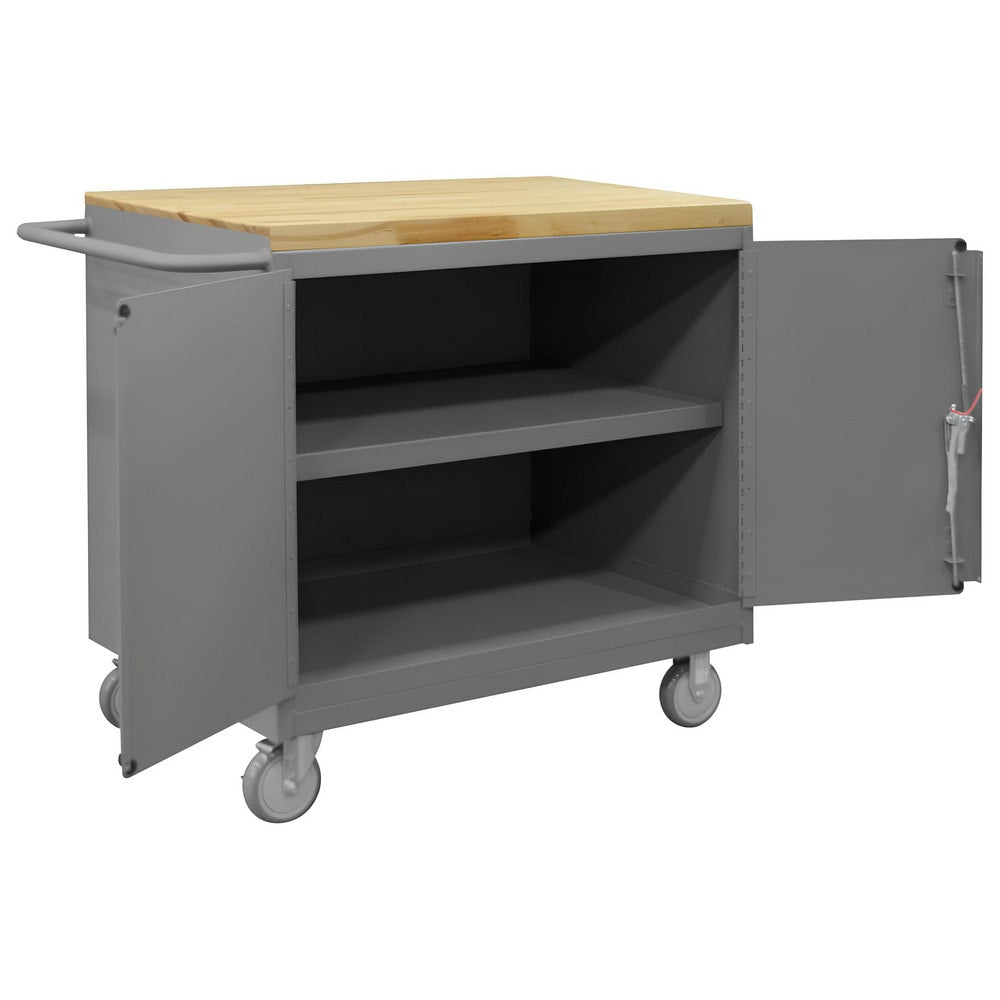 Mobile Work Centers; Center Type: Mobile Bench Cabinet; Depth (Inch): 42-1/8; Height (Inch): 37-1/8; Number Of Bins: 0; Color: Gray; Overall Depth: 42.125 in; Overall Height: 37.125 in