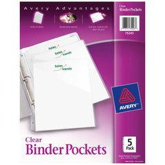 Binder Pockets: Clear