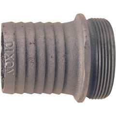 Suction & Discharge Hose Couplings; Type: King Short Shank Suction Hose Coupling; Coupling Type: Male Suction Coupling; Coupling Descriptor: Male Suction Coupling; Material: Plated Iron; Coupler Size (Fractional Inch): 2; Thread Size: 2; Hose Size: 2