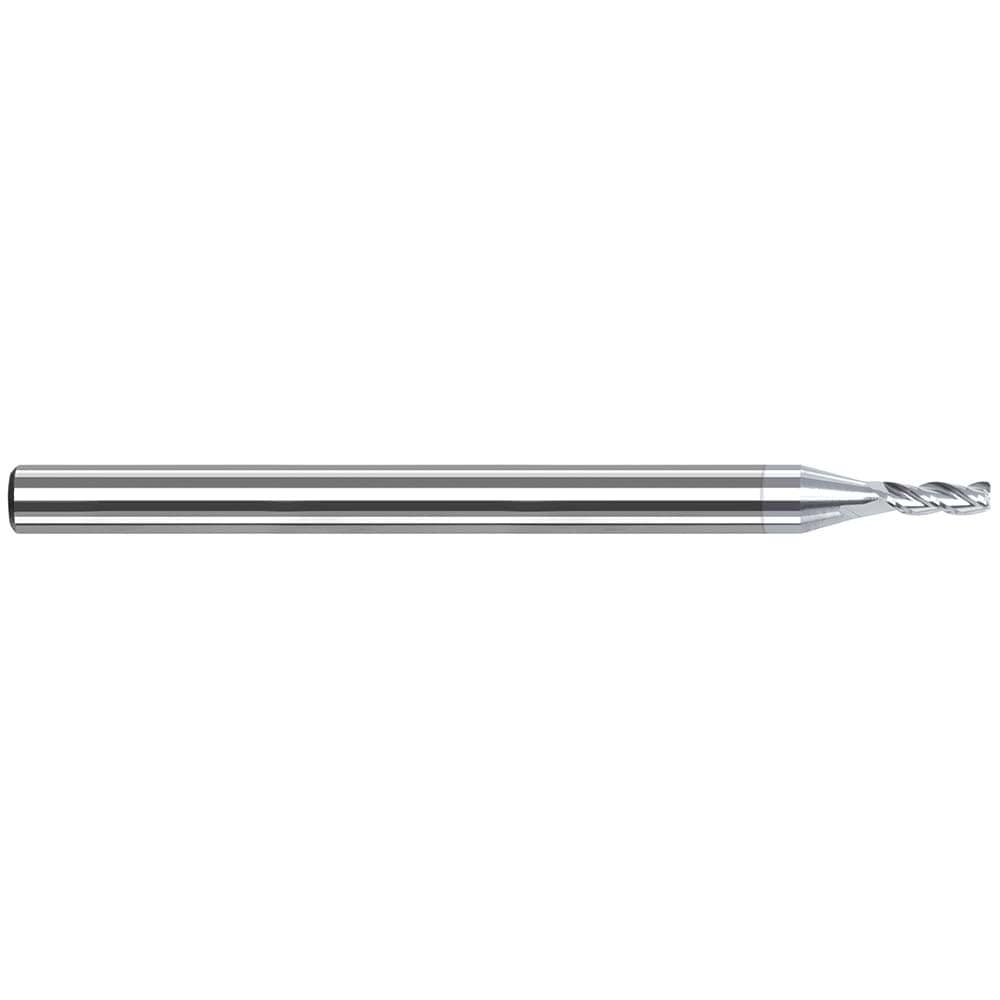 Corner Radius End Mill: 7/64" Dia, 0.327" LOC, 0.0050" Radius, 3 Flute, Solid Carbide