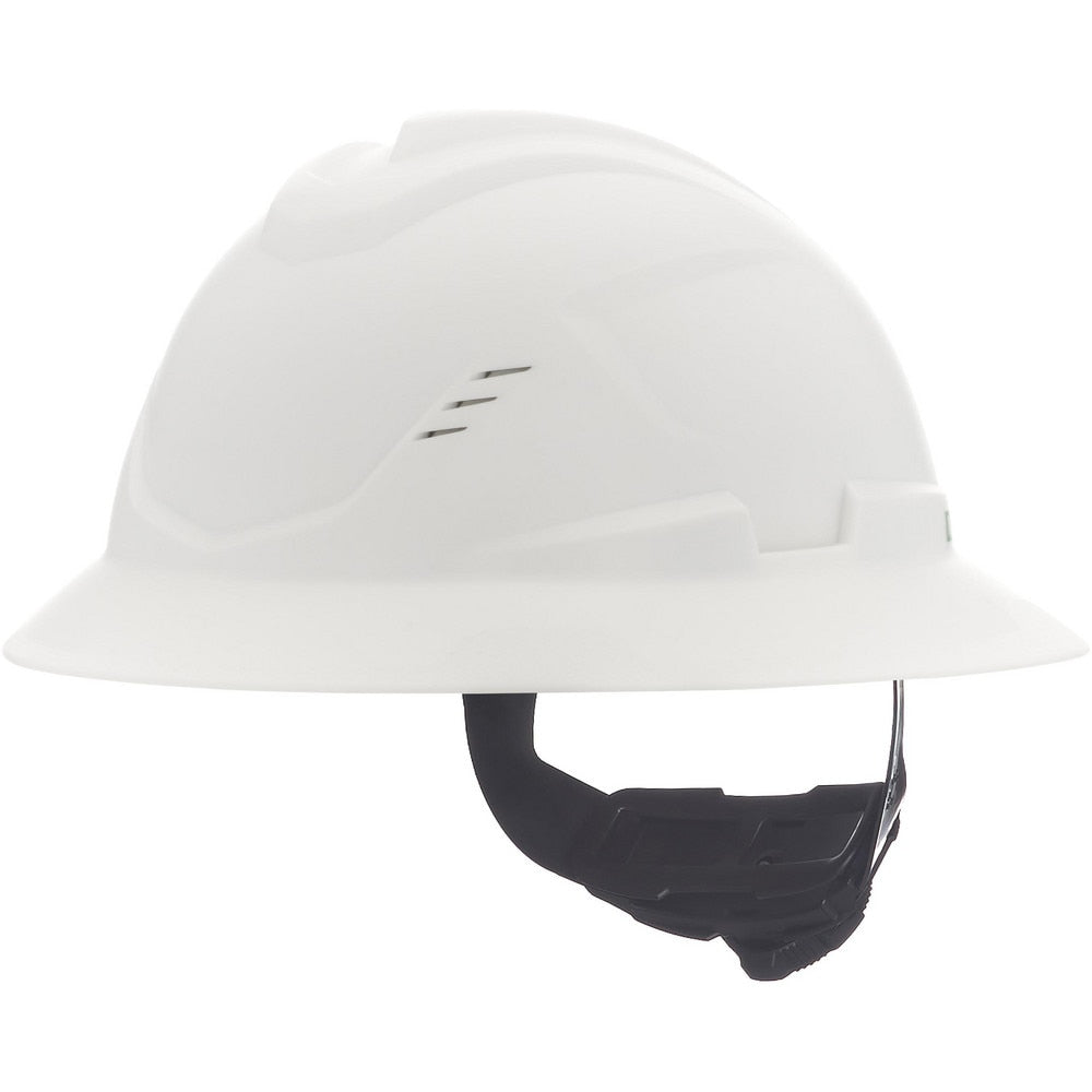 Hard Hat: Construction, Energy Company, Heat Protection, Manufacturing, Mining, Oil and Gas & Utilities, Full Brim, N/A, Class C, 4-Point Suspension