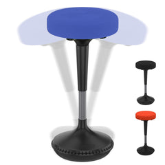 Stationary Stools; Type: Sit-Stand Stool; Sit Stand Stool; Adjustable Height Stool; Seat Depth: 13 in; Base Type: Rounded base covered with non-skid rubber; Seat Width: 13 in; Overall Height: 33 in; Overall Height (Inch): 33 in; Width (Inch): 13; Minimum