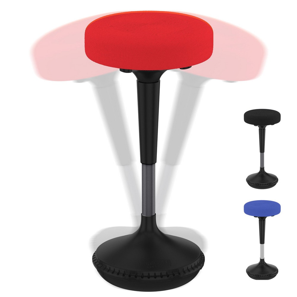 Stationary Stools; Type: Sit-Stand Stool; Sit Stand Stool; Adjustable Height Stool; Seat Depth: 13 in; Base Type: Rounded base covered with non-skid rubber; Seat Width: 13 in; Overall Height: 33 in; Overall Height (Inch): 33 in; Width (Inch): 13; Minimum