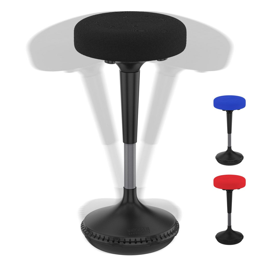 Stationary Stools; Type: Sit-Stand Stool; Sit Stand Stool; Adjustable Height Stool; Seat Depth: 13 in; Base Type: Rounded base covered with non-skid rubber; Seat Width: 13 in; Overall Height: 33 in; Overall Height (Inch): 33 in; Width (Inch): 13; Minimum