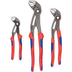 Plier Sets; Plier Type Included: Cobra Water Pump Pliers; Container Type: None; Handle Material: Comfort Grip; Includes: 87 02 180, 87 02 250, 87 02 300; Insulated: No; Tether Style: Not Tether Capable