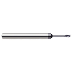 Square End Mill: 0.90 mm Dia, 3 Flute, Solid Carbide