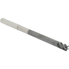 Corner Radius End Mill: 3/8" Dia, 1/2" LOC, 38 deg Helix, Corner Radius End, Centercutting Series HS