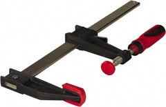 Steel Bar Clamp: 18" Capacity, 3" Throat Depth, 1,100 lb Clamp Pressure, 27" OAL