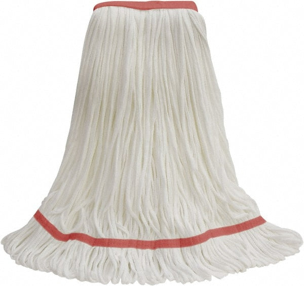 Wet Mop Loop: Side Loading, Medium, White Mop, Cotton & Polyester