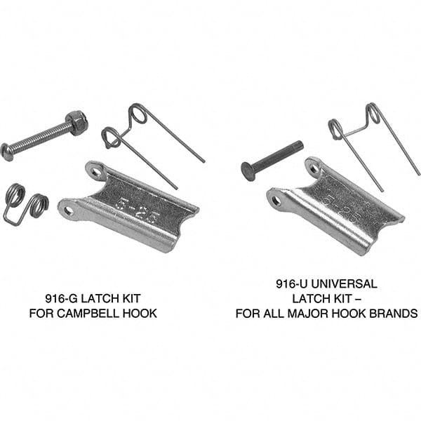 Lifting Aid Accessories; Type: Locking Latch Kit; For Use With: Hook Sizes 3-23