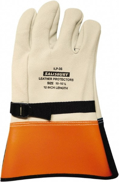 Leather Protectors: Salisbury by Honeywell Cowhide Leather, Orange & Tan, Size Medium