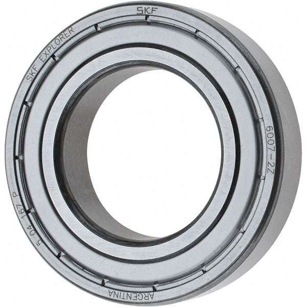 Deep Groove Ball Bearing: 62 mm OD, 0.5512" Wide, Double Shield