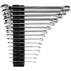 Combination Wrench Set: 15 Pc, Inch