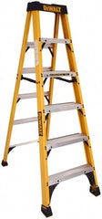 3 Step Fiberglass Foldable Step Ladder: Type IA 300 lb Capacity 4' Height