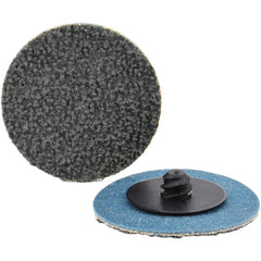 Quick-Change Disc: Type R, 1" Dia, 180 Grit, Silicon Carbide, Coated