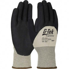 Cut, Puncture & Abrasion-Resistant Gloves: G-Tek 15-215, Size Small, ANSI Cut A4, ANSI Puncture 4, Nitrile, Suprene