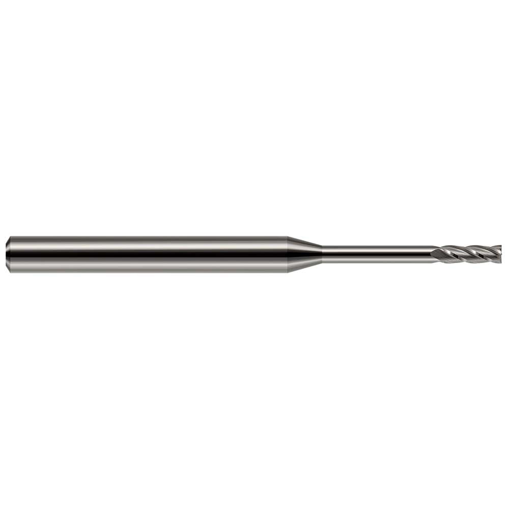 Square End Mill: 0.0600" Dia, 0.1800" LOC, 4 Flute, Solid Carbide