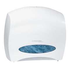 Jumbo Roll Toilet Paper Dispenser with Stub Roll, White, 16.0" x 13.88" x 5.75"