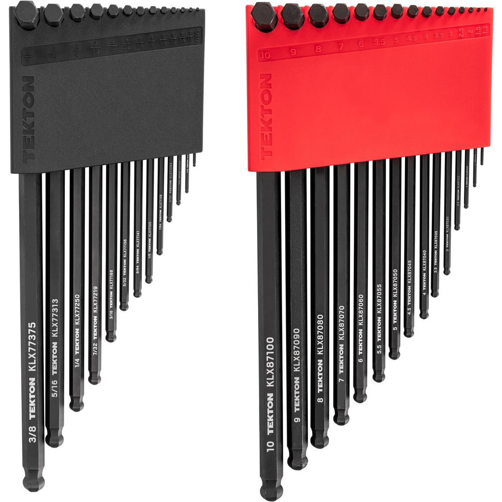 Hex Key Sets; Tool Type: Hex Key Set; Handle Type: L-Wrench; Hex Size Range (Inch): 0.050