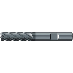 Roughing & Finishing End Mills; Mill Diameter (Fractional Inch): 5/8; Flute Type: Spiral; Number Of Flutes: 5; End Mill Material: Solid Carbide; Length of Cut (Inch): 2-1/4; Coating/Finish: AlCr