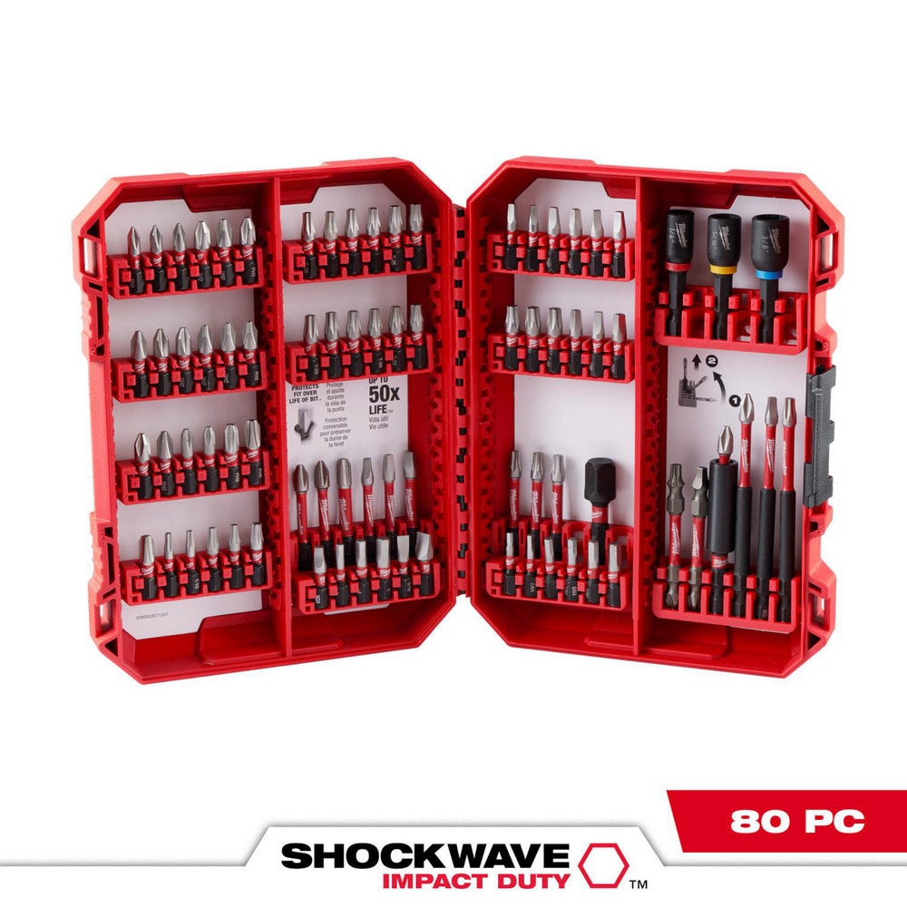 Power Screwdriver Screwdriver Bit Set: 80 Pc