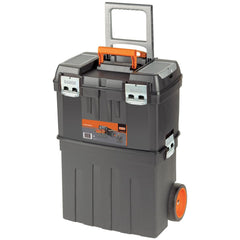 Tool Boxes, Cases & Chests; Locking Mechanism: Padlock Hasp; Color: Black; Material: Polypropylene