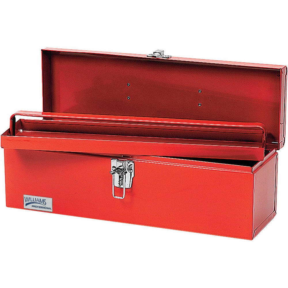 Tool Boxes, Cases & Chests; Locking Mechanism: Padlock Hasp; Color: Red; Material: Steel