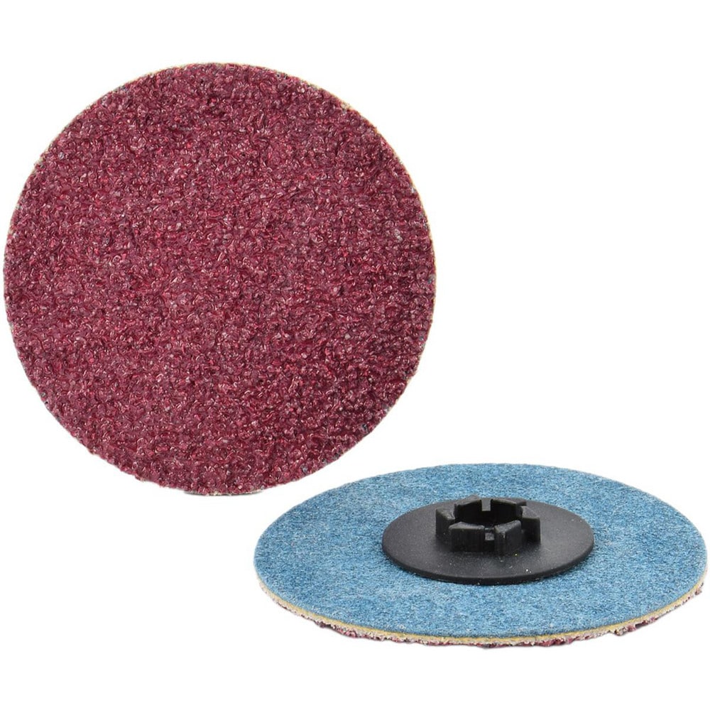 Quick-Change Disc: Type P, 1-1/2" Dia, 80 Grit, Aluminum Oxide, Coated