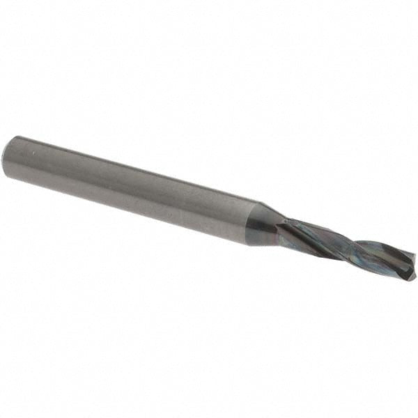 Screw Machine Length Drill Bit: 4.00 mm Dia, 180 deg Point, Solid Carbide