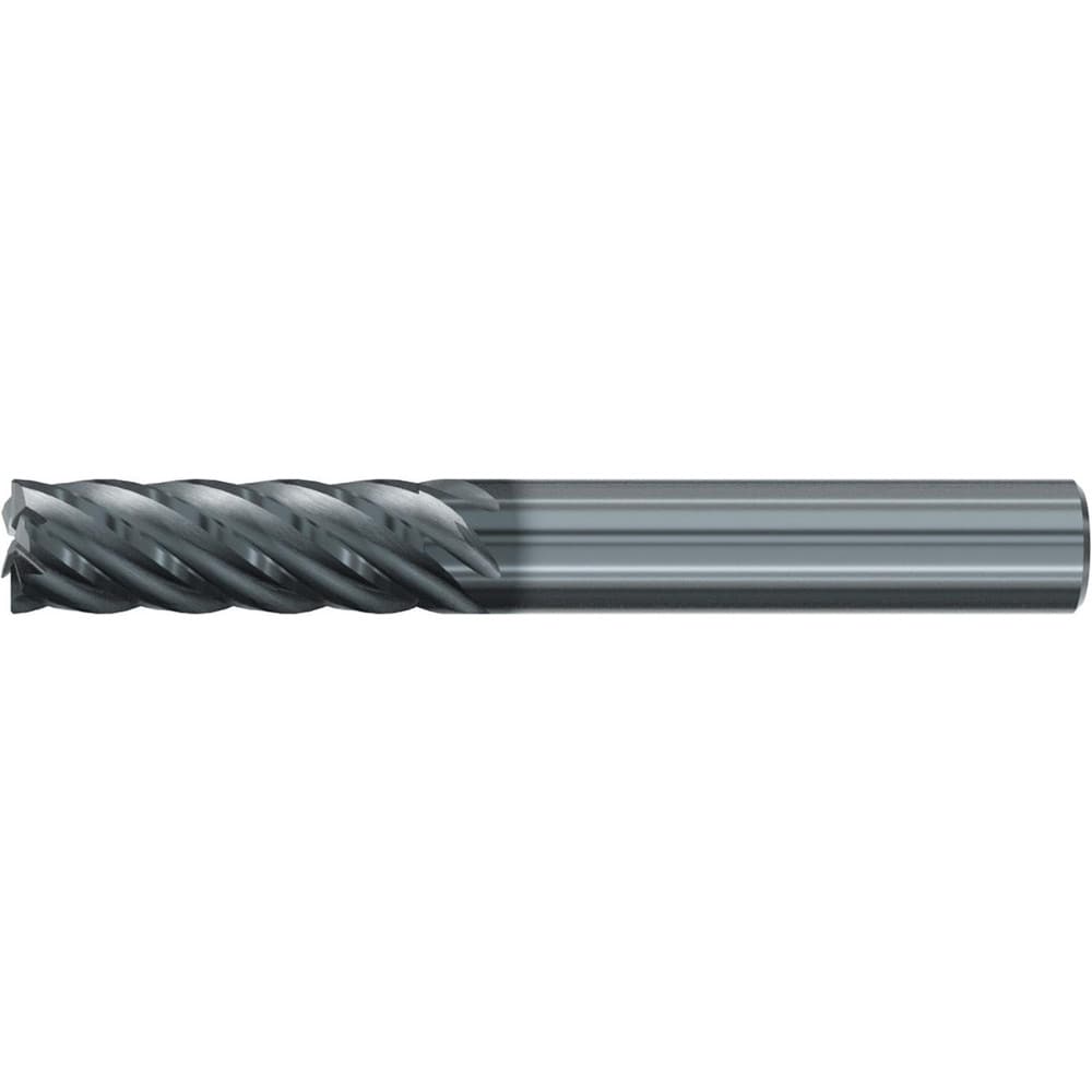 Roughing & Finishing End Mills; Mill Diameter (Fractional Inch): 5/16; Flute Type: Spiral; Number Of Flutes: 6; End Mill Material: Solid Carbide; Length of Cut (Inch): 1-1/8; Coating/Finish: AlCr