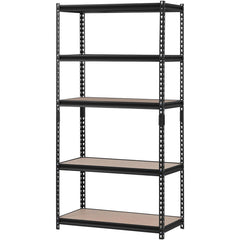 Steel Adjustable Shelving: 36" Wide, 18" Deep, 72" High