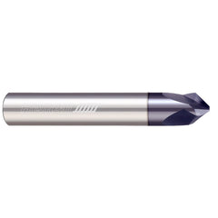 Chamfer Mill: 5/8" Dia, 5/8" Shank Dia, 82.00 deg, 3 Flute, Solid Carbide, Single End