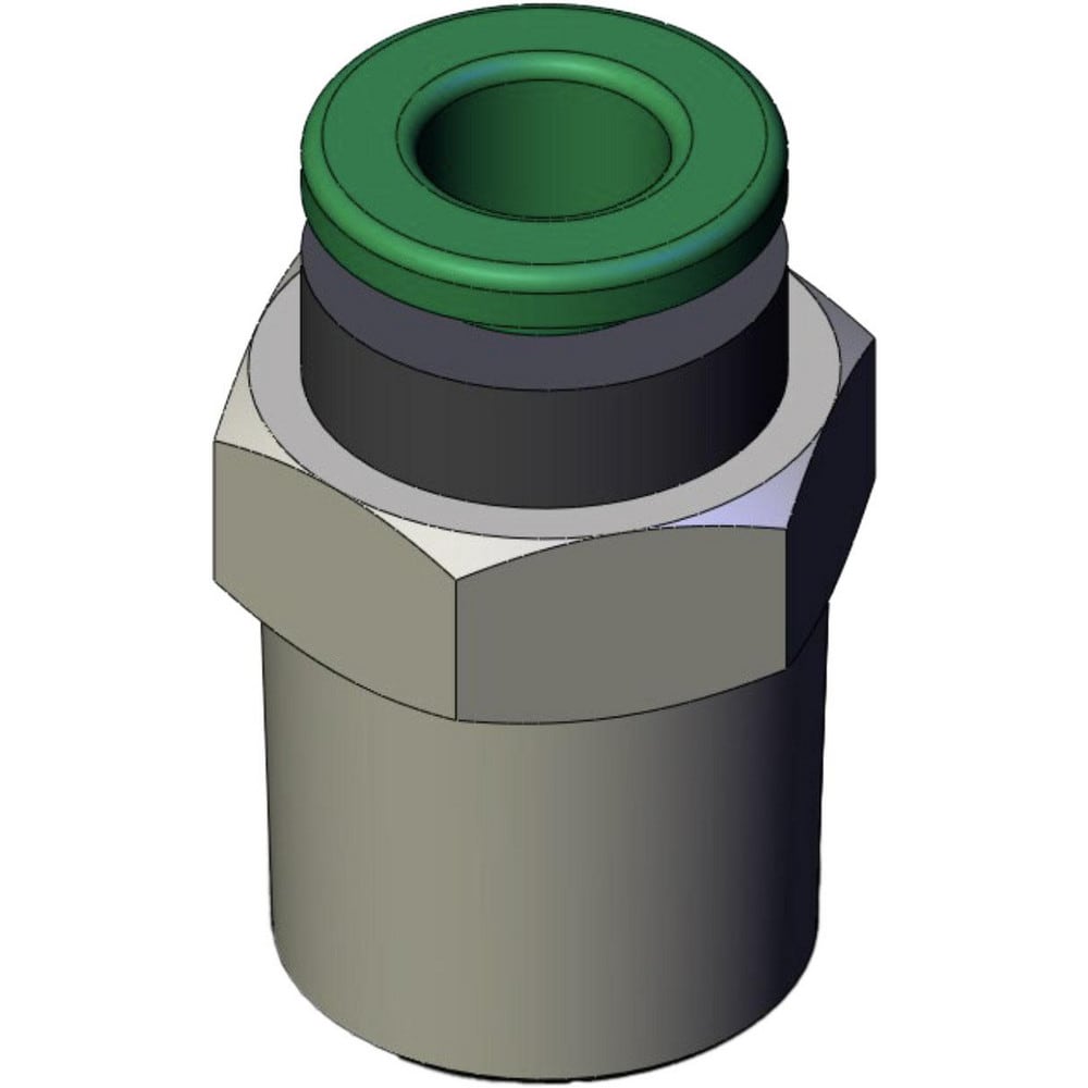 Pneumatic Hose Fittings & Couplings; 6MM-1/4 ML CNNCTR SMC KR FLAME RES 1-TCH FTTNG