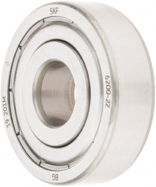 Deep Groove Ball Bearing: 30 mm OD, 0.3543" Wide, Double Shield