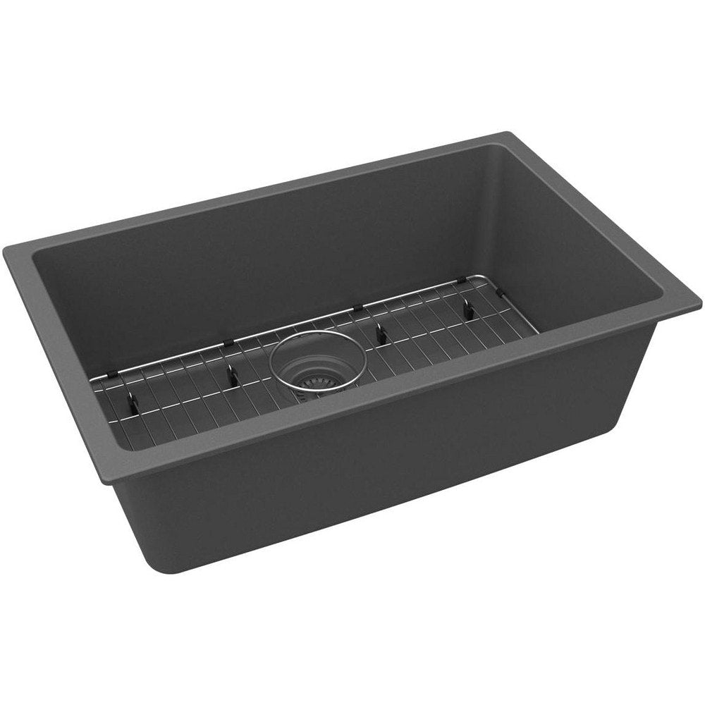 Sinks; Type: Undermount; Mounting Location: Countertop; Number Of Bowls: 1; Material: Quartz; Faucet Included: No; Faucet Type: No Faucet; Depth (Inch): 9-1/2; Valve Design: No Valve