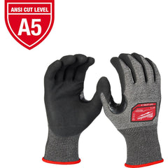 Cut-Resistant Gloves: Milwaukee 48-73, Size Medium, ANSI Cut A5, ANSI Puncture 0, Nitrile, Polyethylene