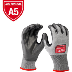 Cut-Resistant Gloves: Milwaukee 48-73, Size Large, ANSI Cut A5, ANSI Puncture 0, Polyethylene, Polyethylene