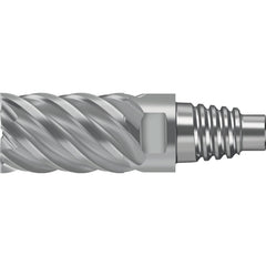 Square End Mill Heads; Mill Diameter (Decimal Inch): 0.9843; Mill Diameter (mm): 25.00; Length of Cut (mm): 37.5000; Connection Type: E25; Overall Length (Decimal Inch): 2.8976